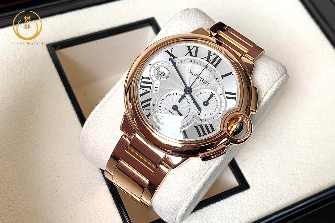 Cartier Ballon Bleu Chronograph Pink Gold