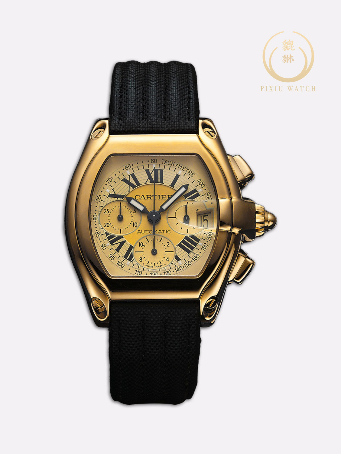 Cartier Roadster 2619 Yellow Gold Two Tone Dial