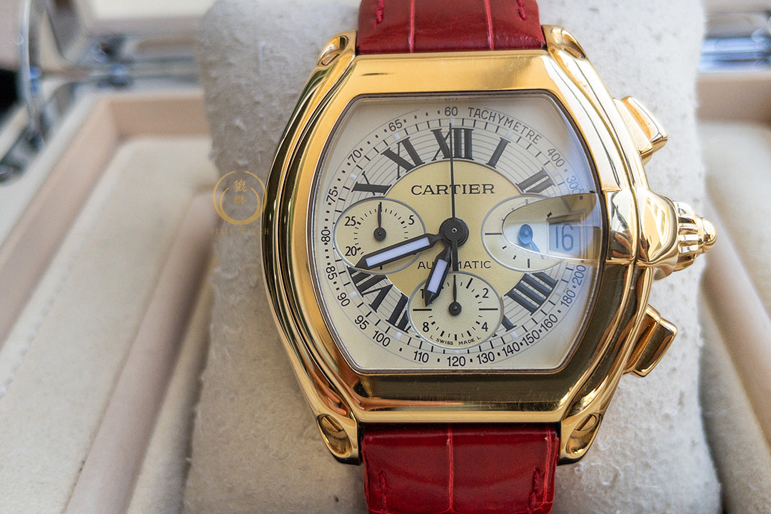 Cartier Roadster 2619 Yellow Gold Two Tone Dial