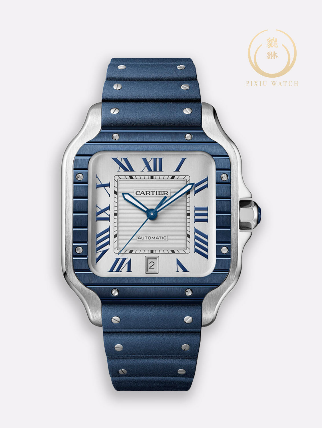 Cartier Santos Large Model Blue