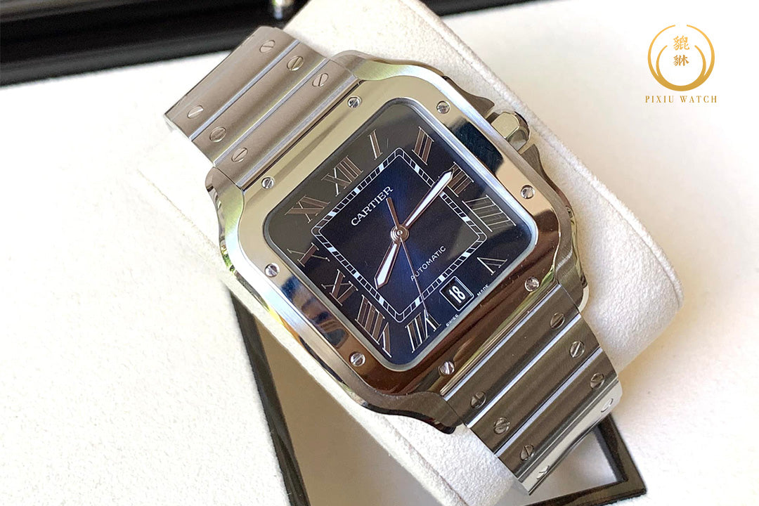 Cartier Santos de Cartier Blue Dial New Model
