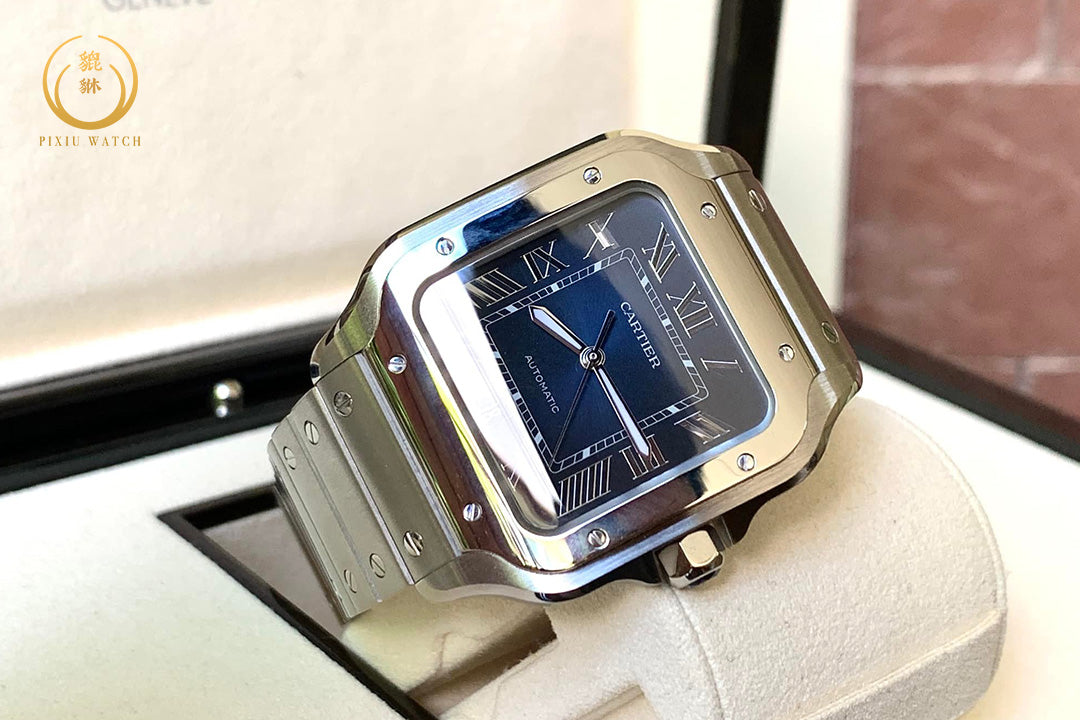 Cartier Santos de Cartier Blue Dial New Model