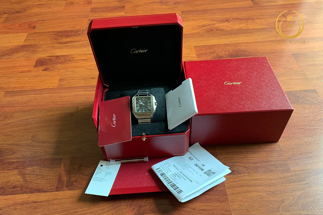 Cartier Santos de Cartier Blue Dial New Model