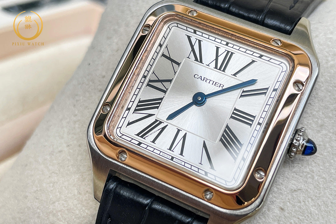Cartier Santos Dumont Rose Gold Bezel
