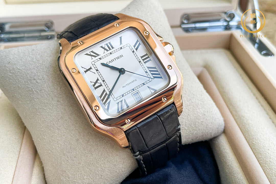 Cartier Santos Large Red Gold