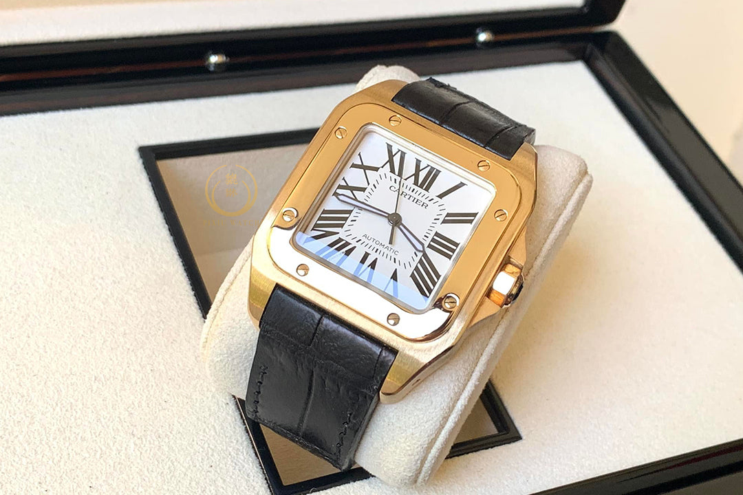 Cartier santos 100XL yellow full gold