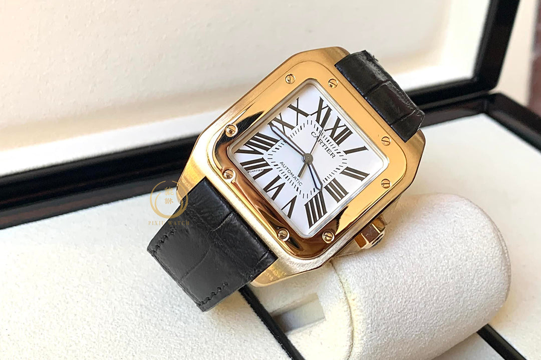 Cartier santos 100XL yellow full gold