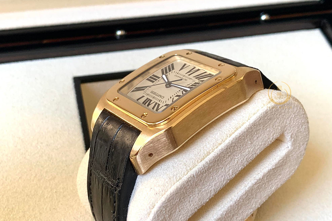 Cartier santos 100XL yellow full gold