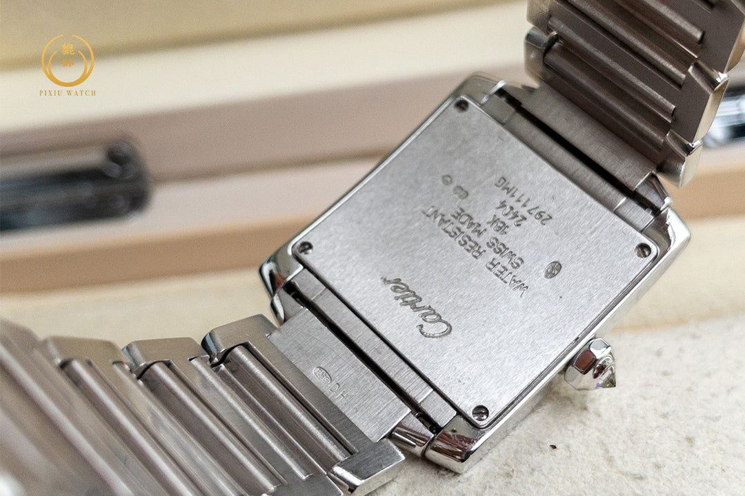 Cartier Tank Francaise 18K White Gold Diamonds Quartz