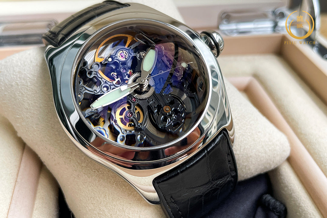 Corum Bubble Black Skeleton