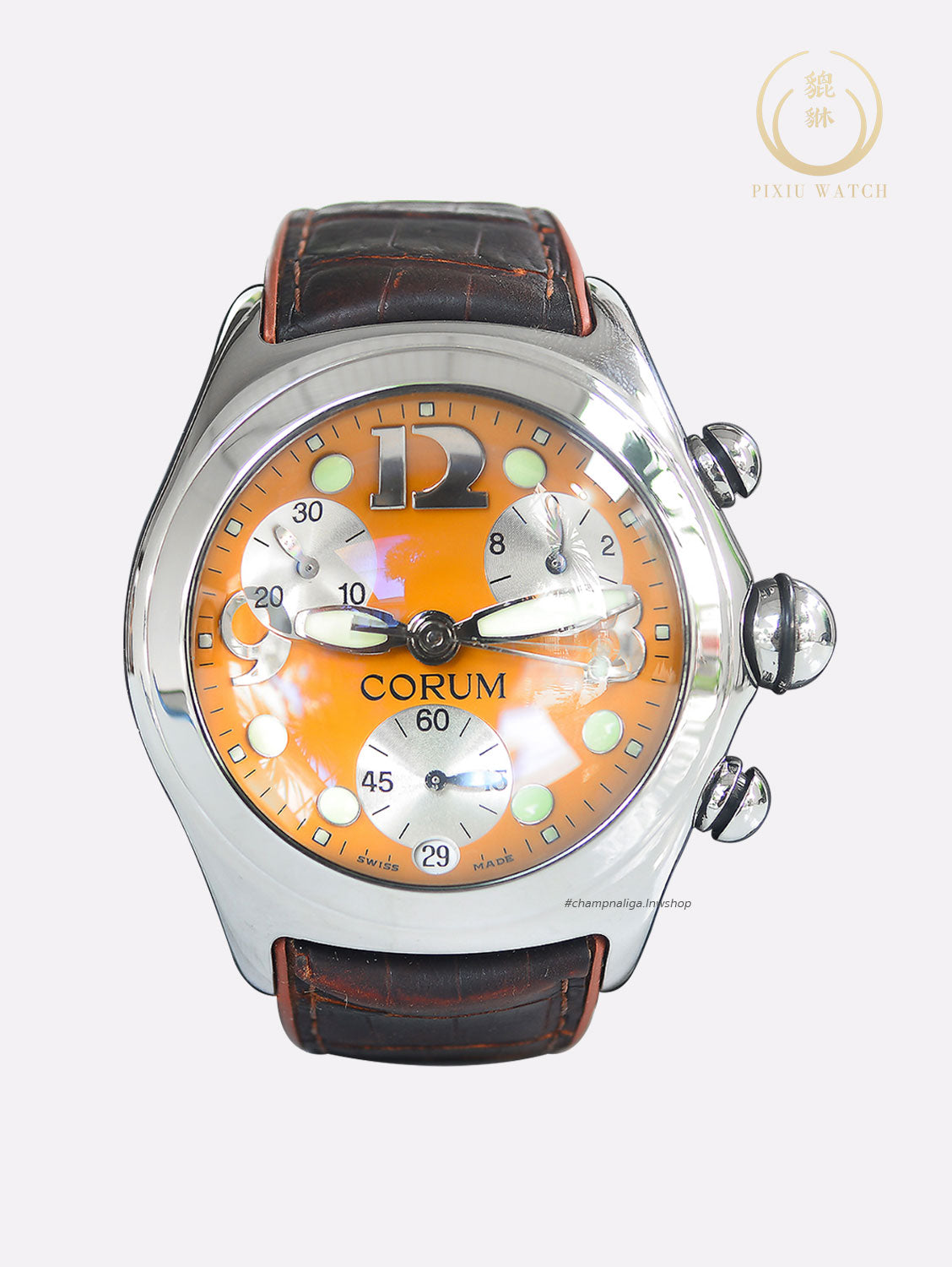 Corum Bubble XL Chronograph Yellow Dial