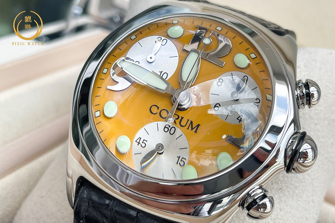 Corum Bubble XL Chronograph Yellow Dial