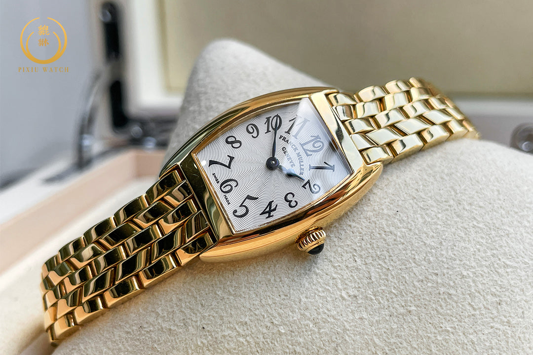 Franck Muller Cintree Curvex Lady 18K Yellow Gold
