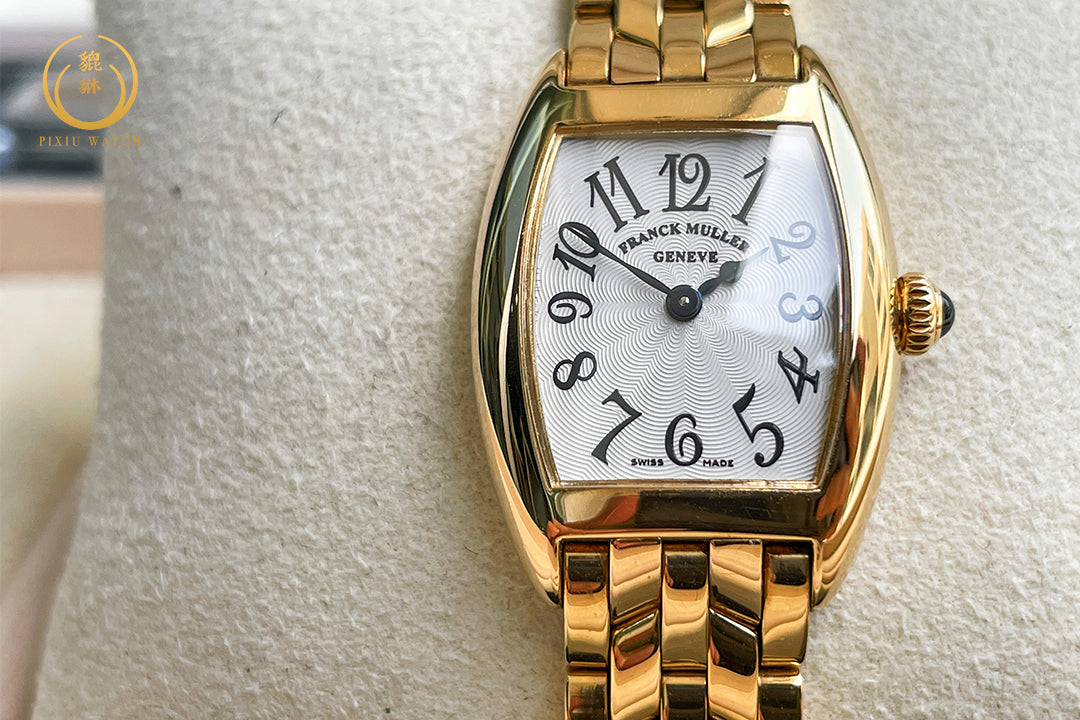 Franck Muller Cintree Curvex Lady 18K Yellow Gold