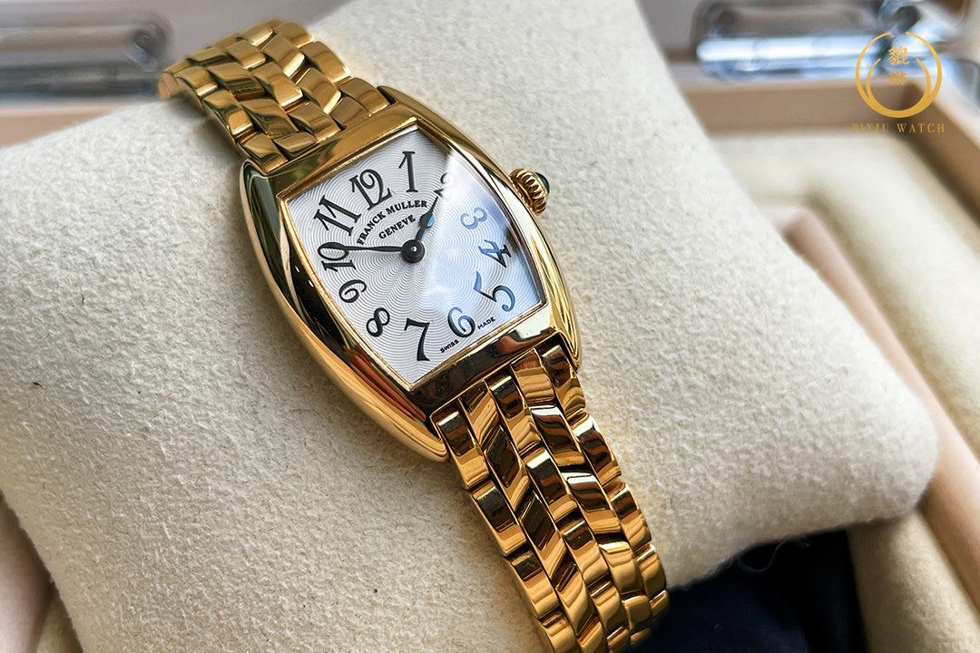Franck Muller Cintree Curvex Lady 18K Yellow Gold