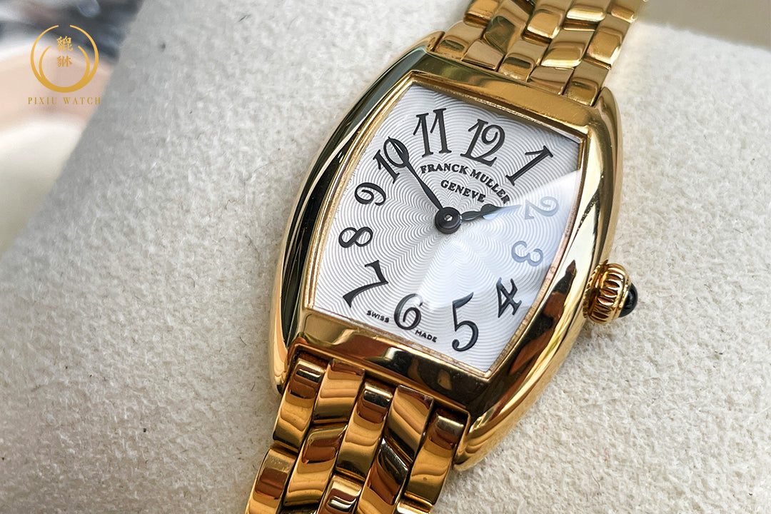 Franck Muller Cintree Curvex Lady 18K Yellow Gold