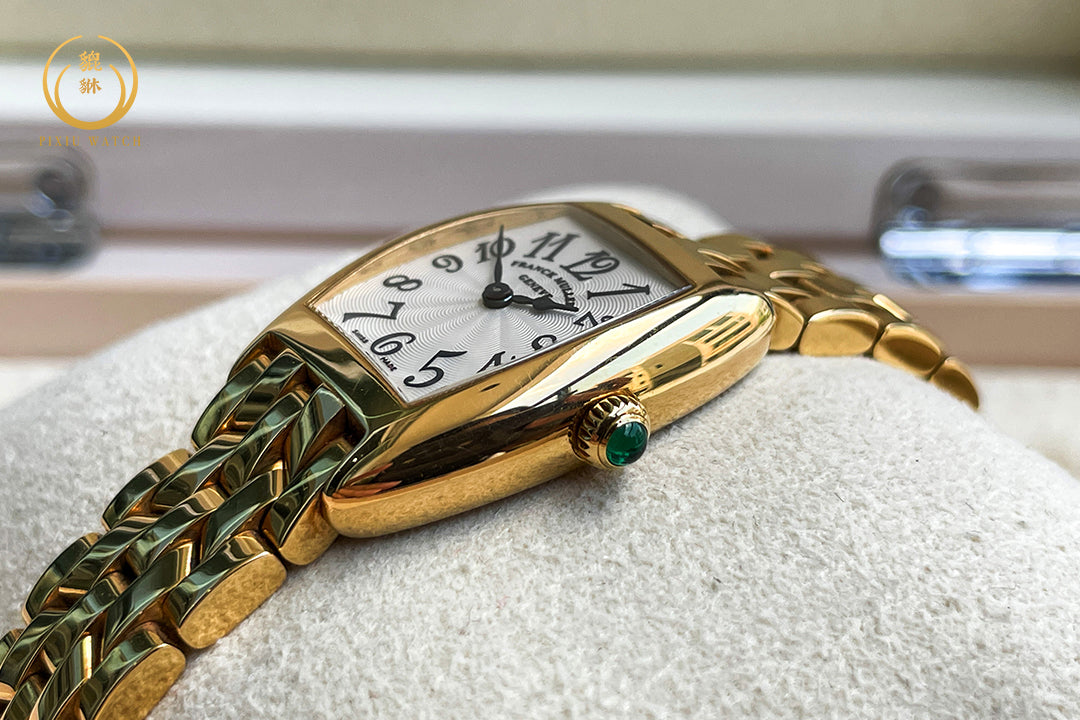 Franck Muller Cintree Curvex Lady 18K Yellow Gold