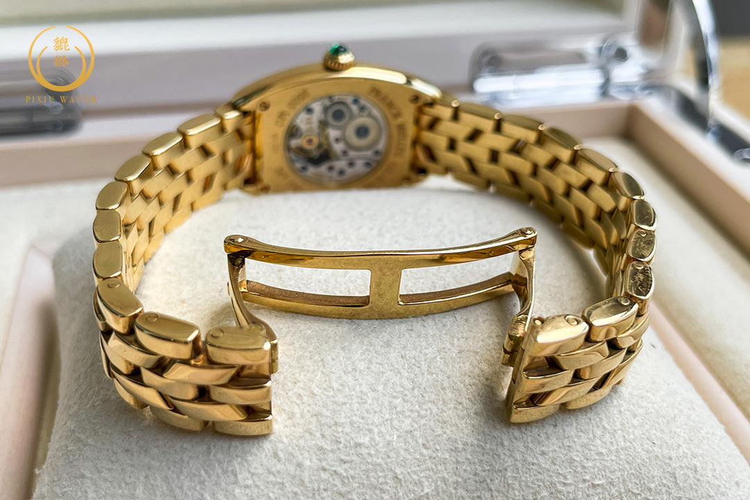 Franck Muller Cintree Curvex Lady 18K Yellow Gold