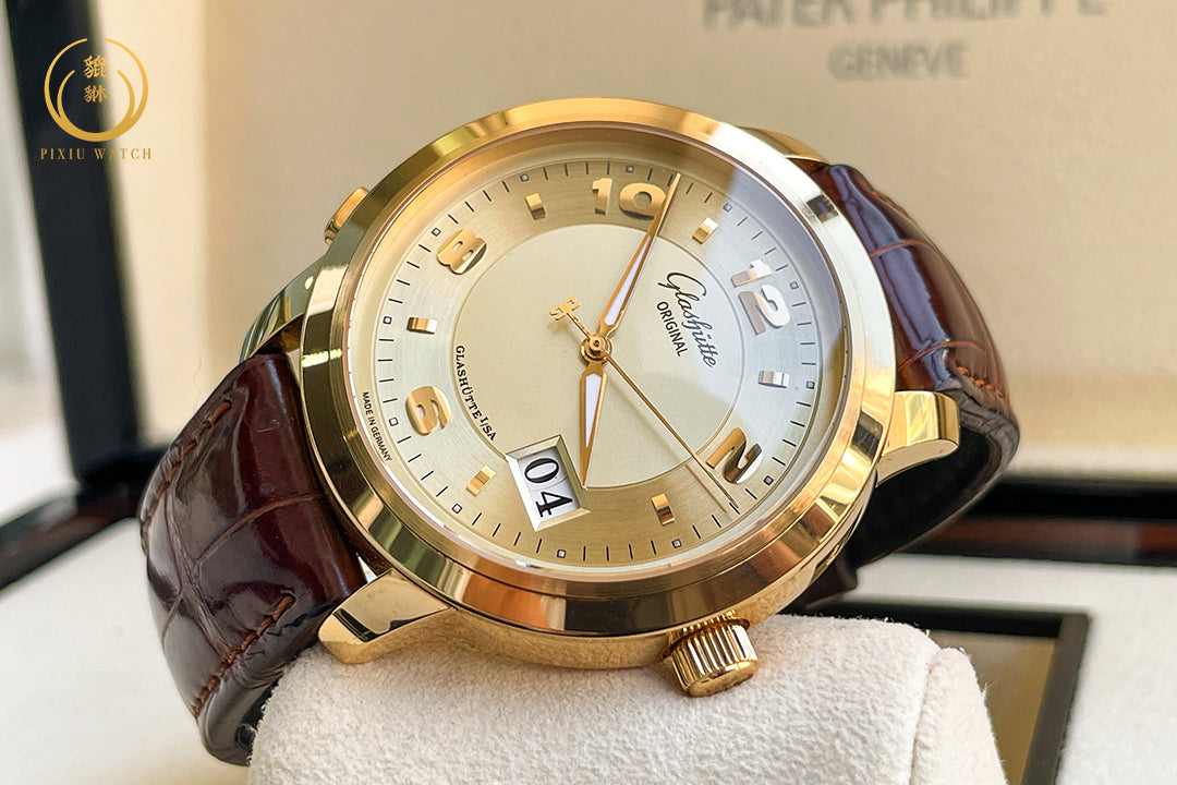 Glashutte Original Panomatic Central XL 18K Yellow Gold