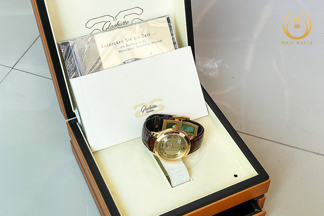 Glashutte Original Panomatic Central XL 18K Yellow Gold