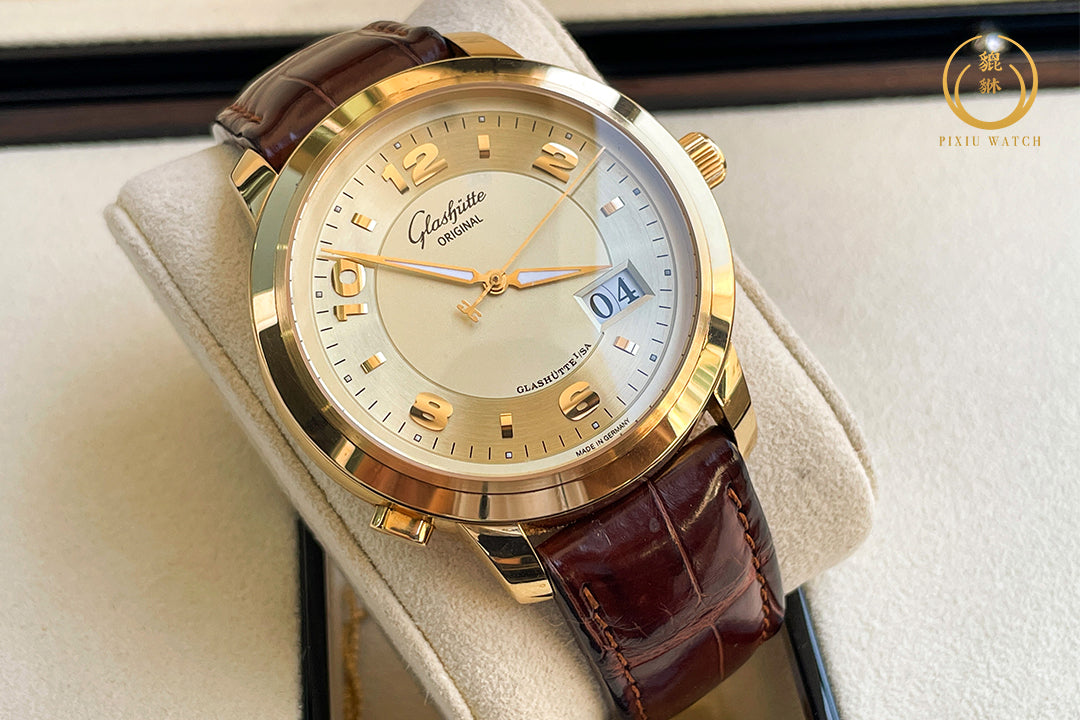 Glashutte Original Panomatic Central XL 18K Yellow Gold