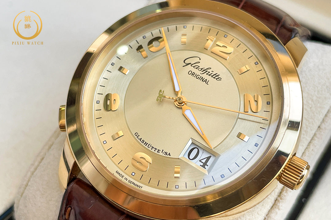 Glashutte Original Panomatic Central XL 18K Yellow Gold
