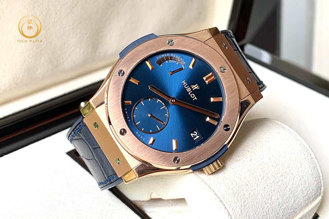 Hublot Classic Fusion King Gold Blue 8 Days