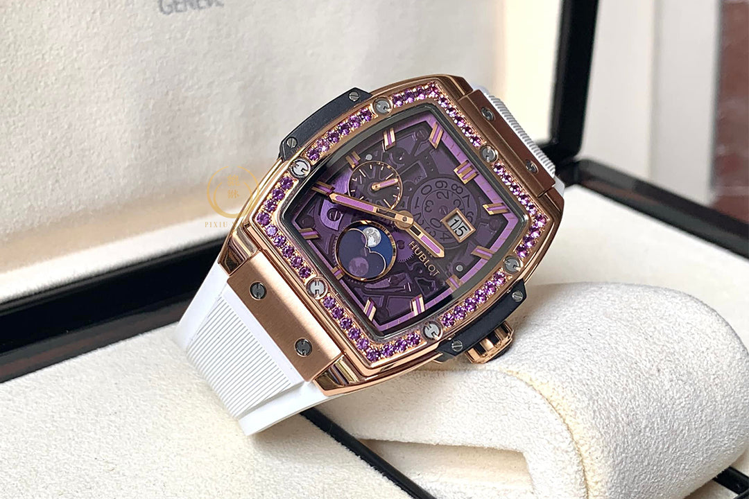 Hublot Spirit of Big Bang Moonphase Purple Theme King Gold