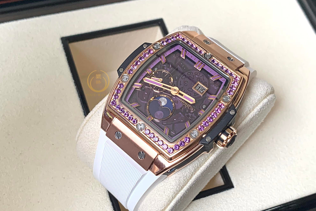 Hublot Spirit of Big Bang Moonphase Purple Theme King Gold
