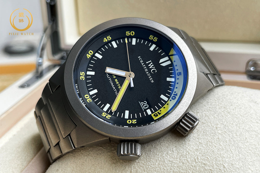 IWC Aquatimer 2000 Titanium IW353803 Black Yellow