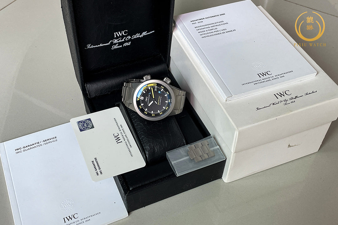 IWC Aquatimer 2000 Titanium IW353803 Black Yellow