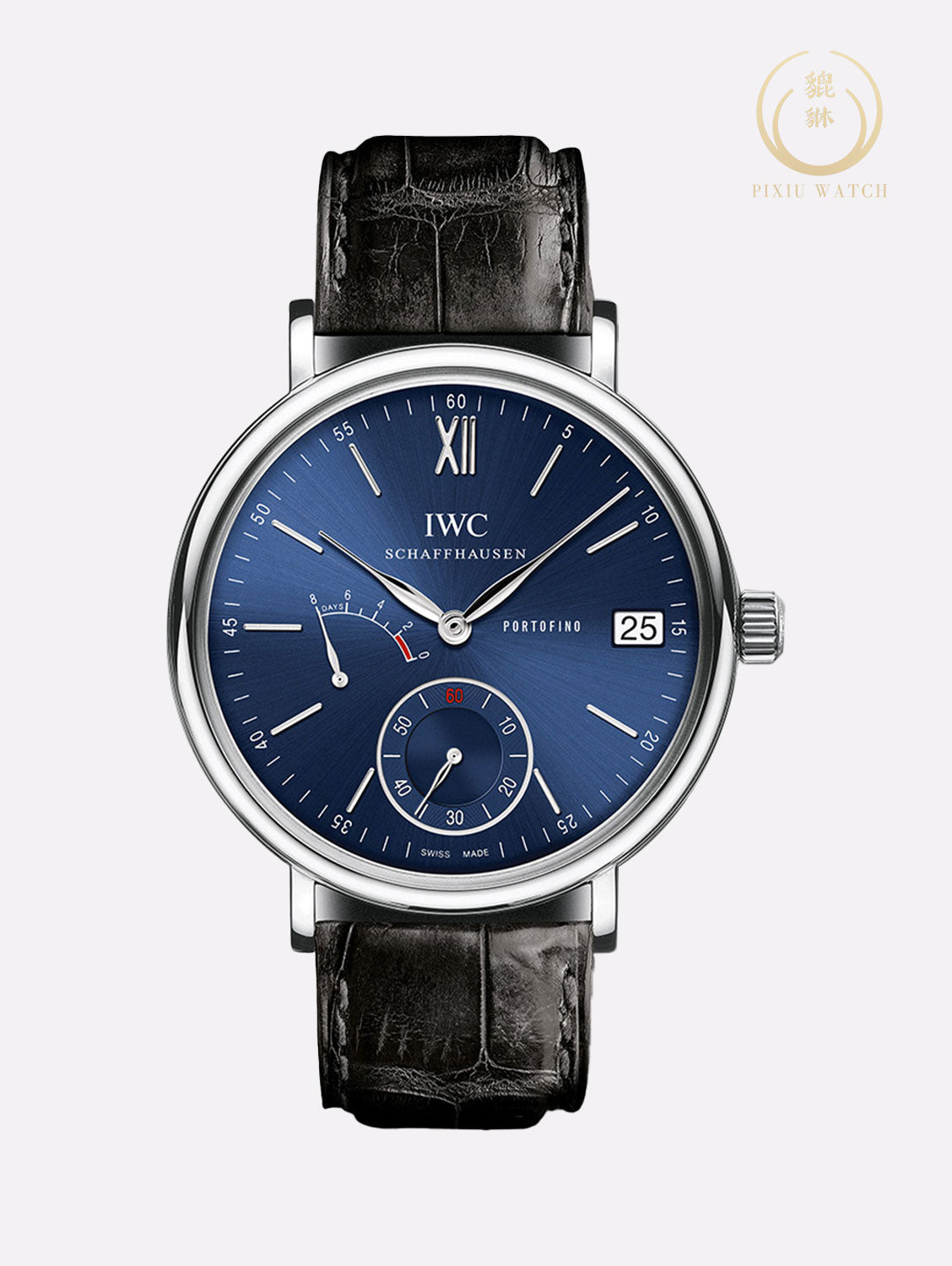 “ของใหม่” IWC Portofino IW510106 Hand-Wound 8 Days Blue Sunburst