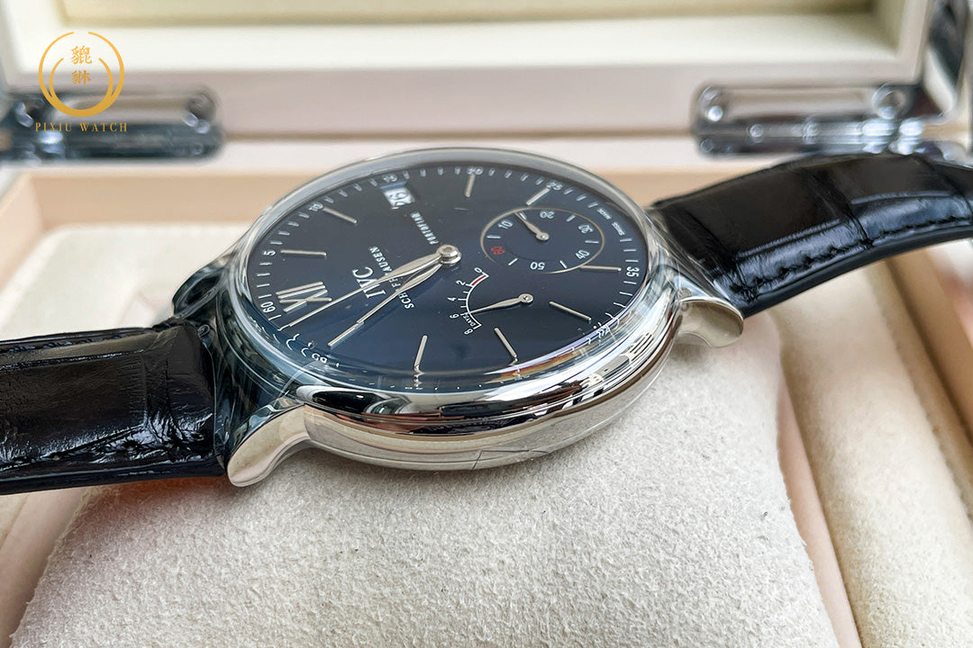 “ของใหม่” IWC Portofino IW510106 Hand-Wound 8 Days Blue Sunburst