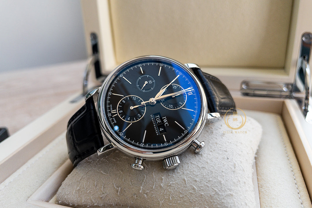 IWC Portofino IW391008 Chronograph Black Dial