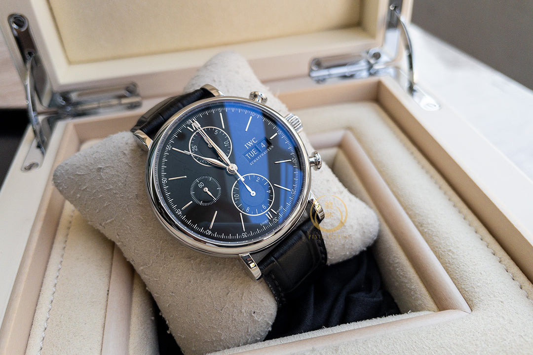 IWC Portofino IW391008 Chronograph Black Dial