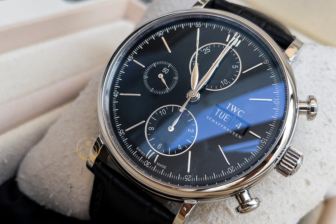 IWC Portofino IW391008 Chronograph Black Dial