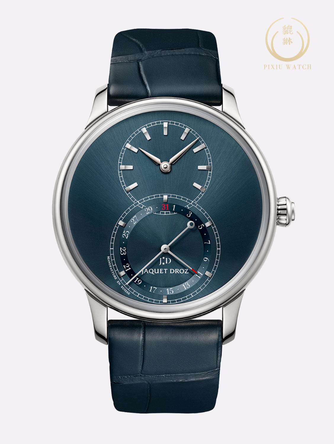 Jaquet Droz Grande Seconde Quantième Satin-Brushed Blue