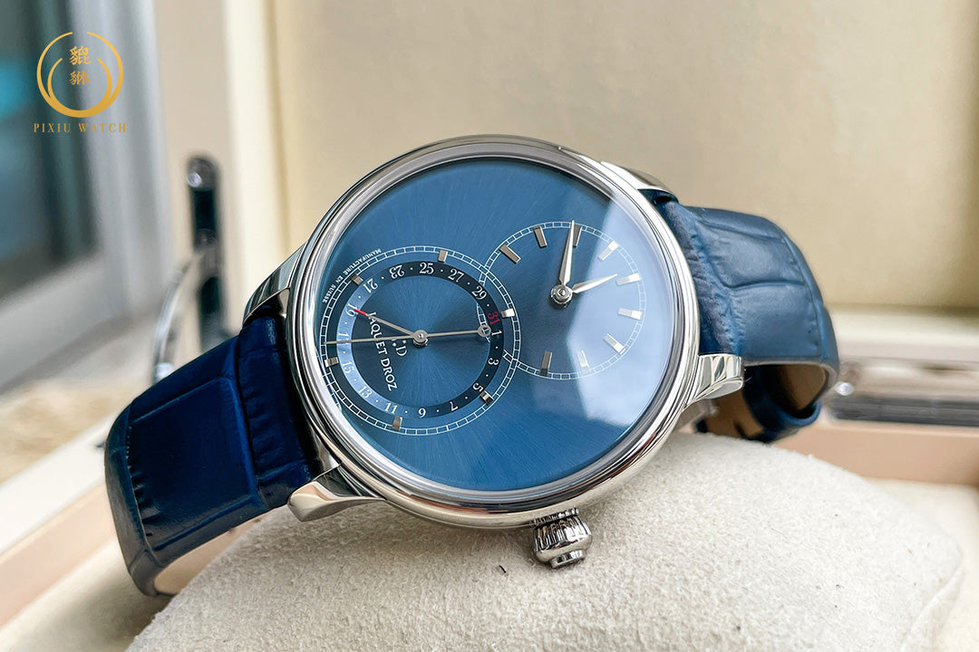 Jaquet Droz Grande Seconde Quantième Satin-Brushed Blue