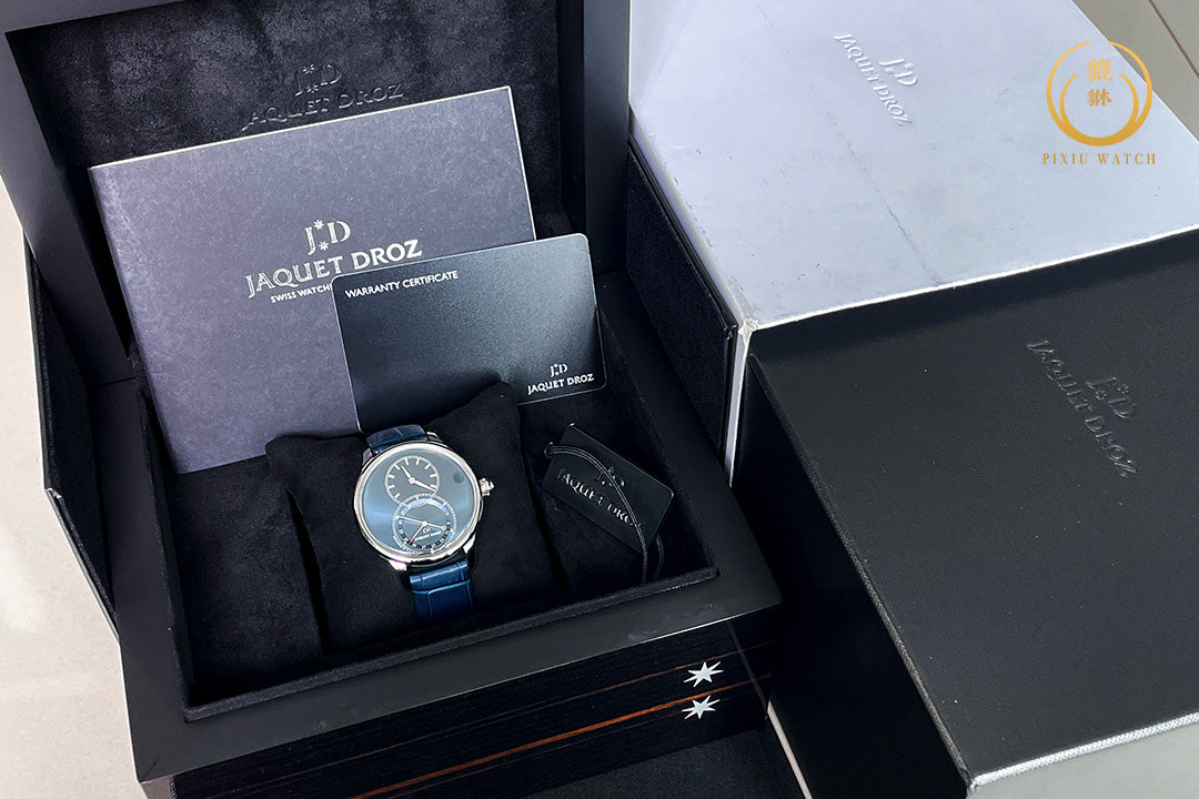 Jaquet Droz Grande Seconde Quantième Satin-Brushed Blue