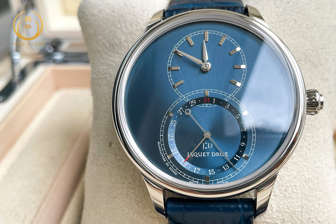 Jaquet Droz Grande Seconde Quantième Satin-Brushed Blue