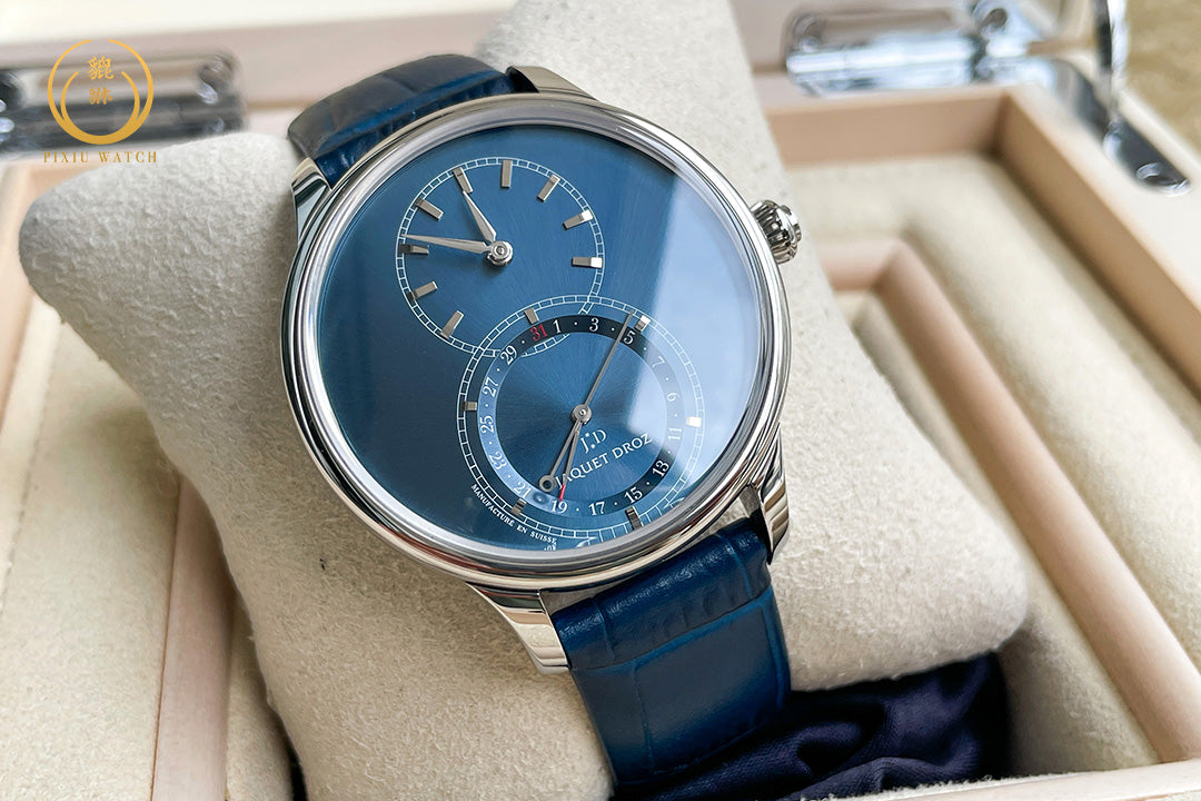 Jaquet Droz Grande Seconde Quantième Satin-Brushed Blue