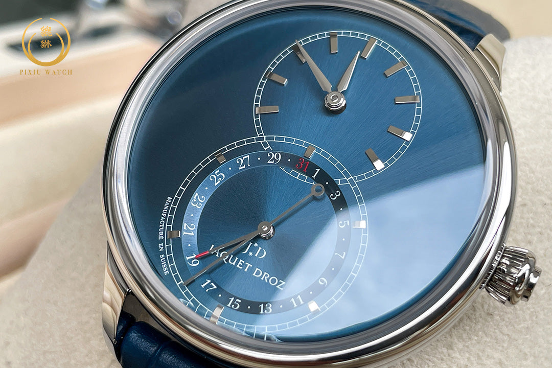 Jaquet Droz Grande Seconde Quantième Satin-Brushed Blue