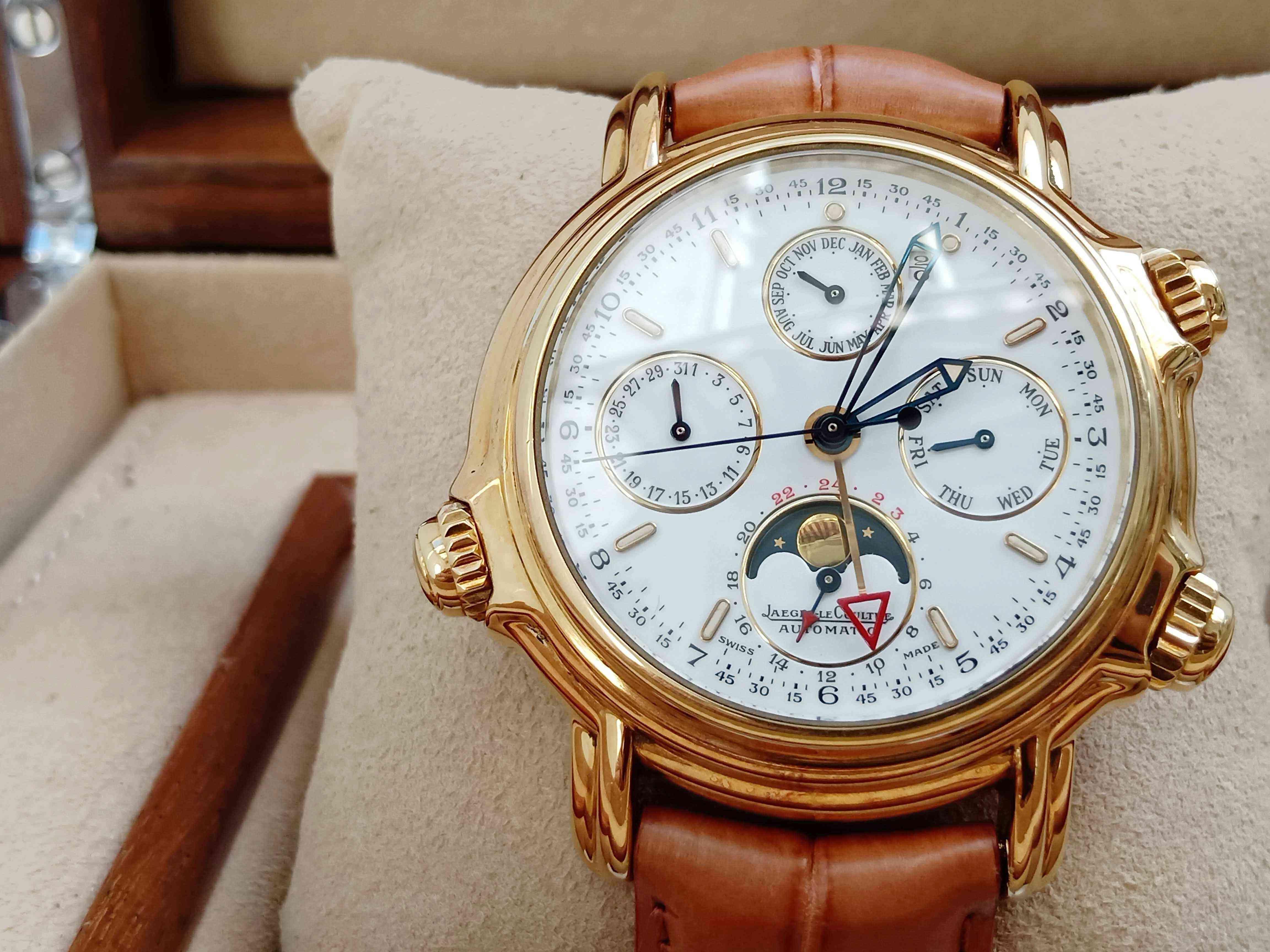 Jaeger LeCoultre Reveil Grande Perpetual Calendar Alarm 18K Rose Gold