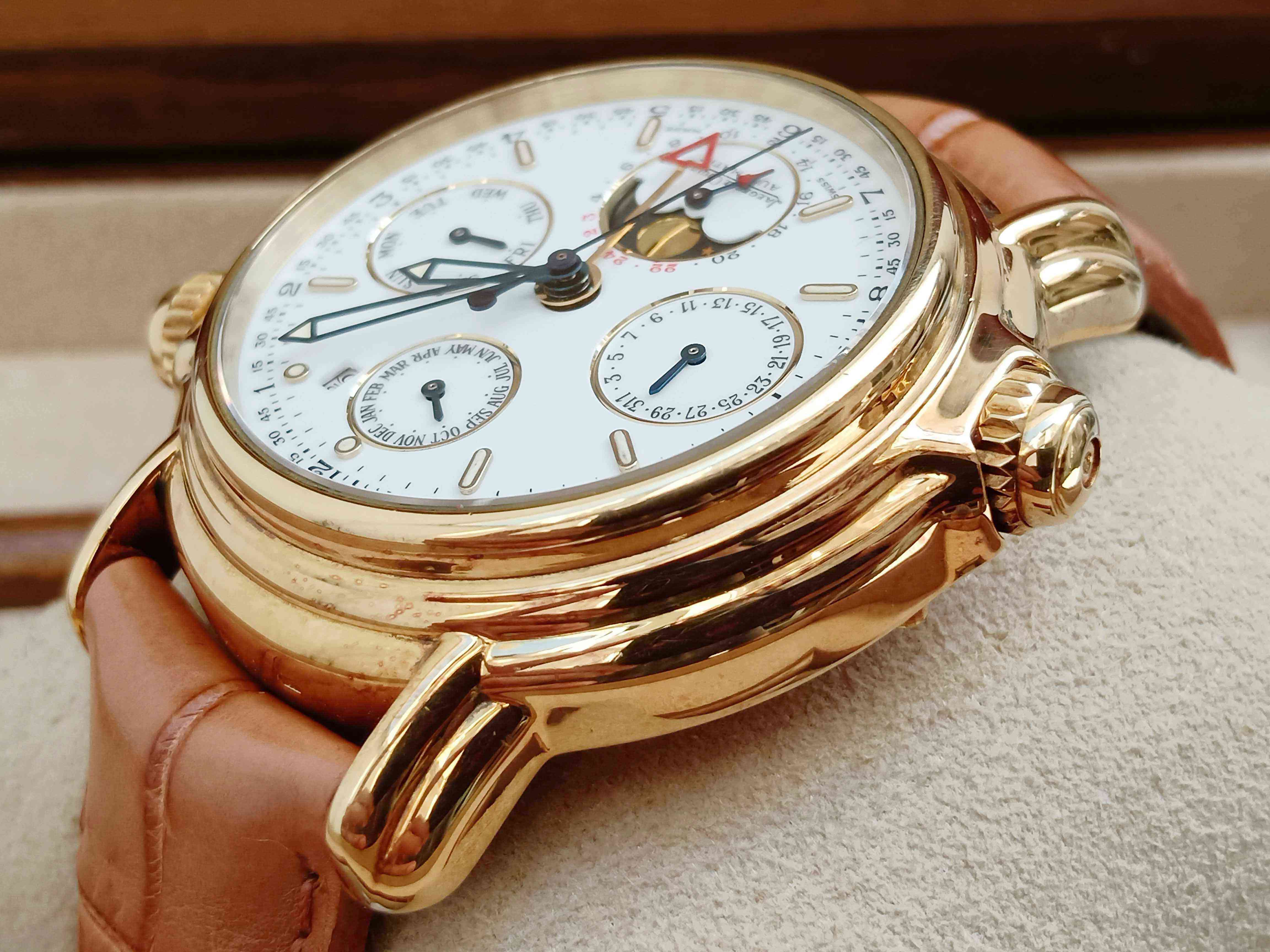 Jaeger LeCoultre Reveil Grande Perpetual Calendar Alarm 18K Rose Gold