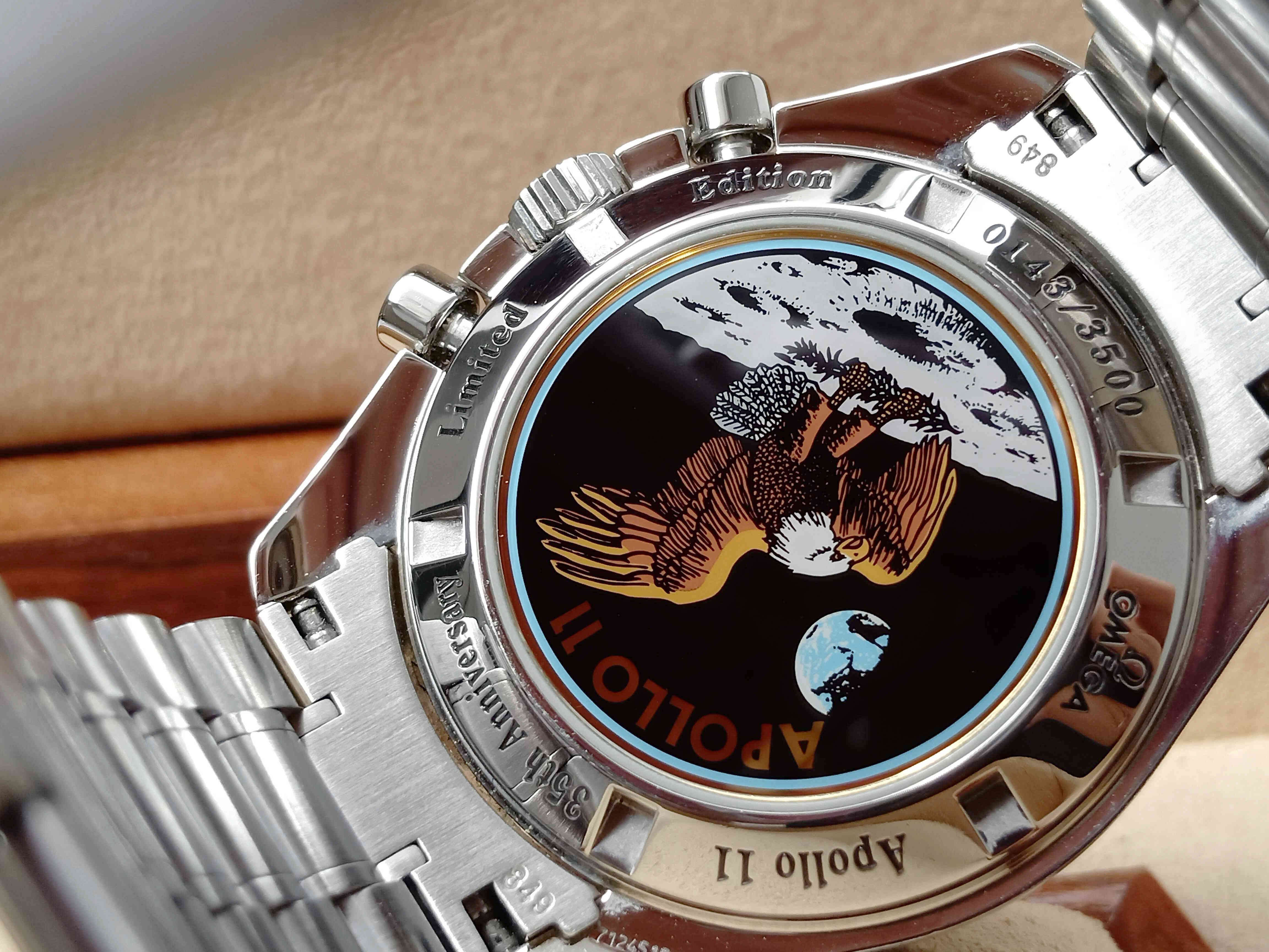 Omega Speed Master Limited Apollo11 35th Aniversary Panda Dial