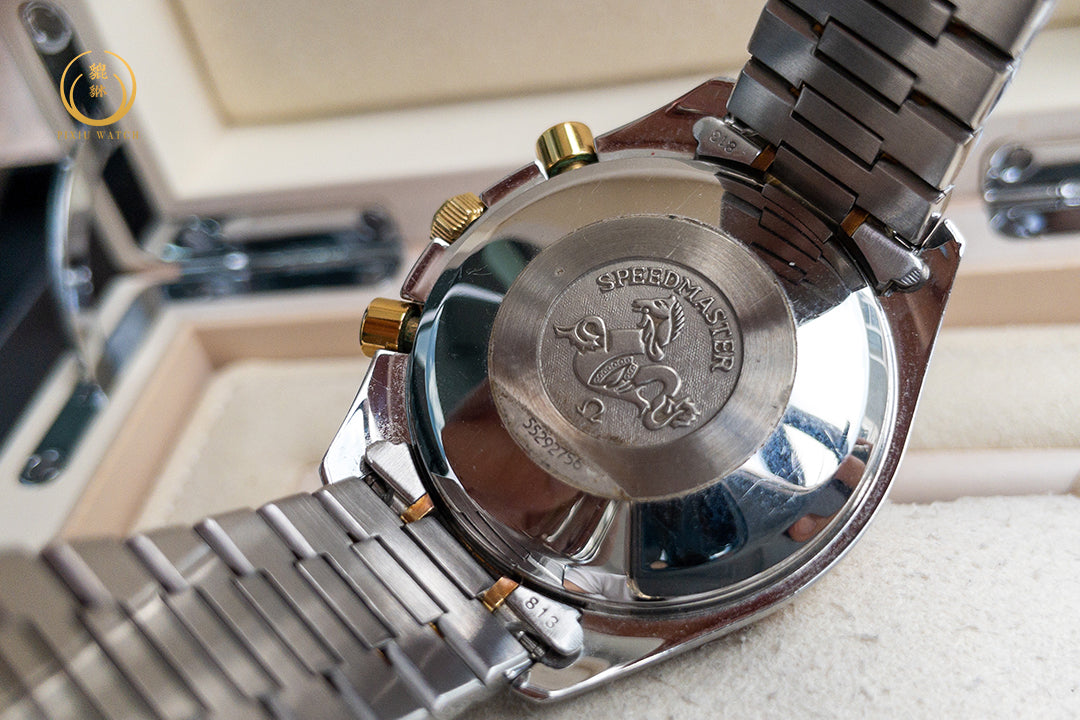 Omega Speedmaster Date Chronograph Steel Yellow Gold