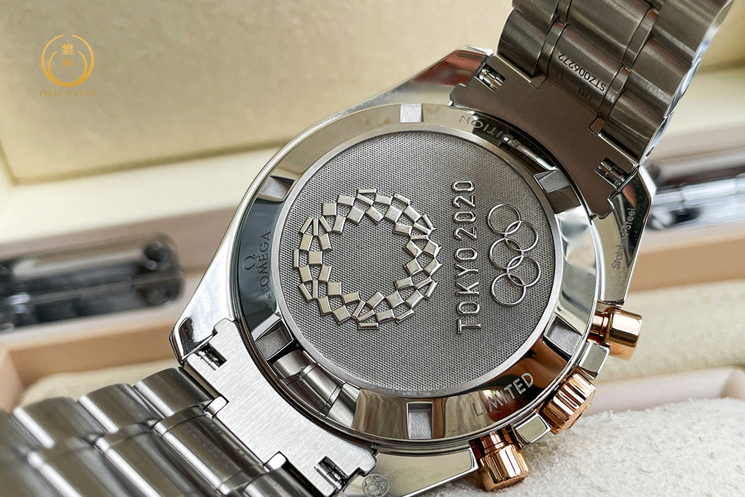 Omega Speedmaster Tokyo 2020 Green Steel/Sedna Gold Limited