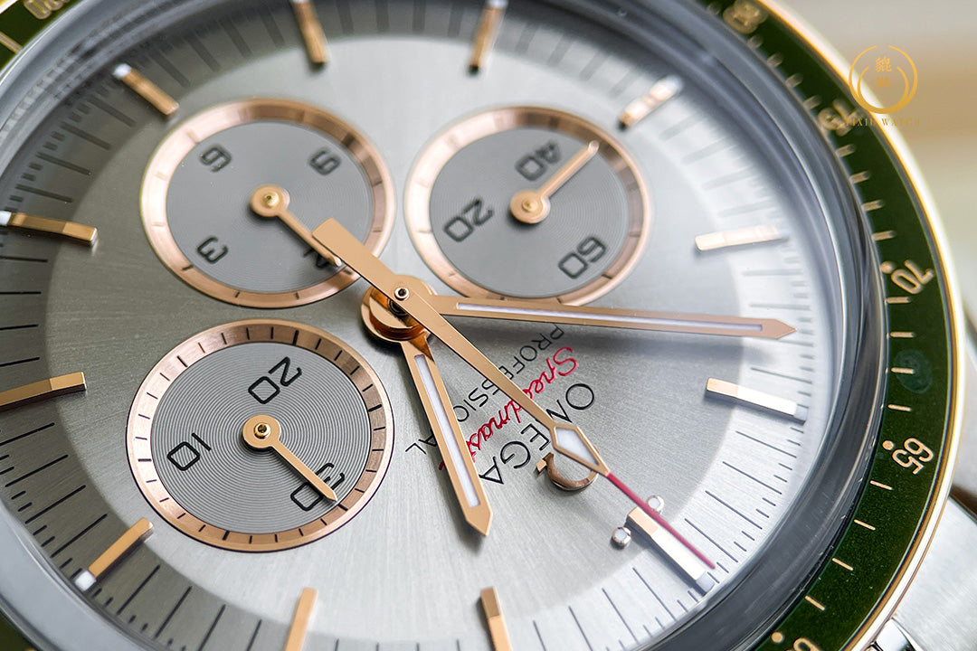 Omega Speedmaster Tokyo 2020 Green Steel/Sedna Gold Limited