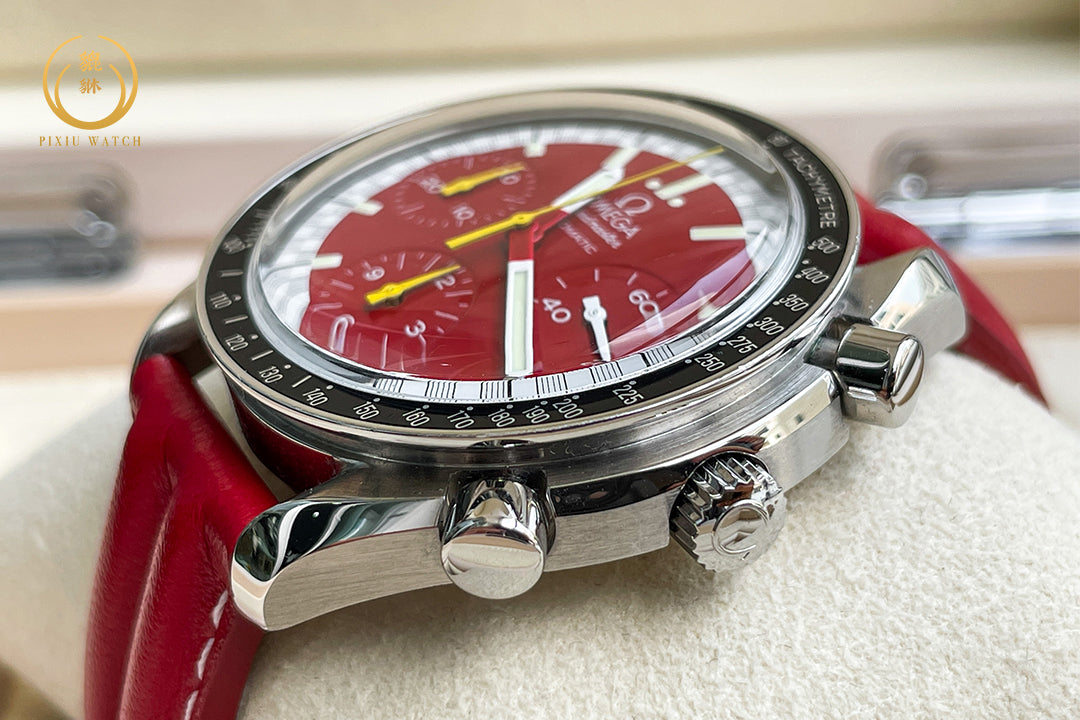 Omega Speedmaster Reduced Racing Red Dial Michael Schumacher