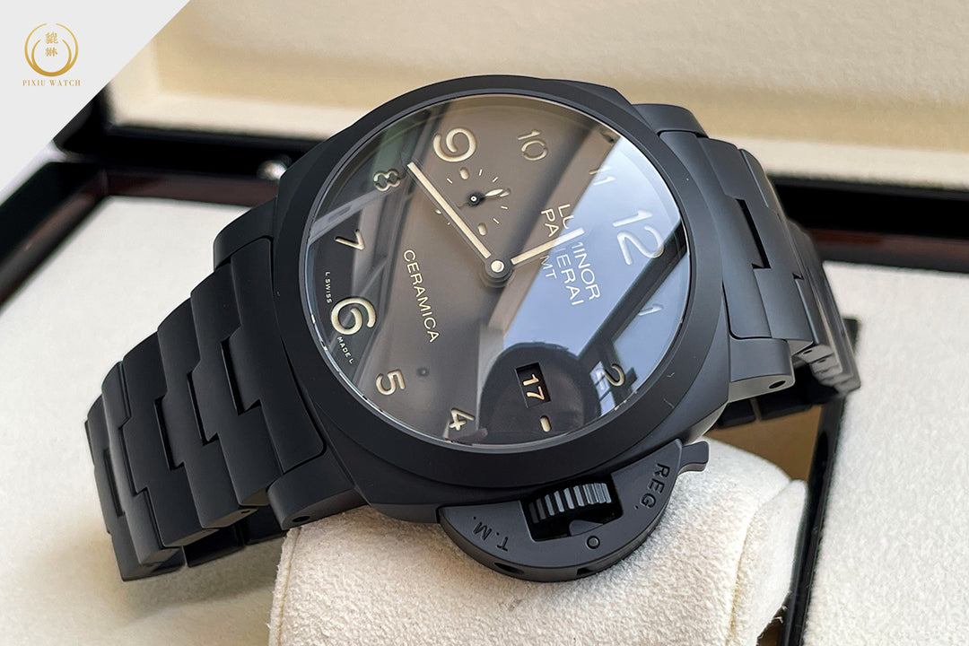 Panerai 438 Tuttonero Luminor 1950 3 Days GMT Ceramica